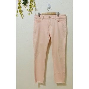 DL1961 Florence Instasculpt Cropped Skinny Leg Jeans Hibiscus Size 30